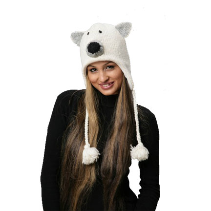 Polar Bear Knitted Hat-0