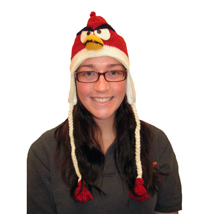 Red Cardinal Knit Hat-0
