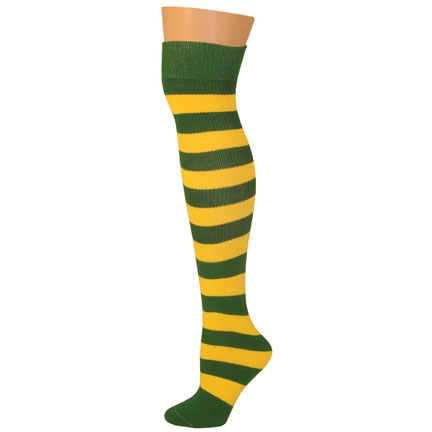 2 Stripe Socks - Kelly/Gold-0