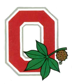 Ohio State Tattoo with Buckeye Leaf - Game Day Colors