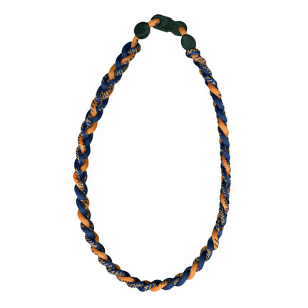 Ionic Necklace - Navy & Orange-0