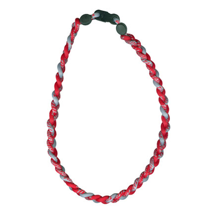 Ionic Necklace - Red & Gray-0