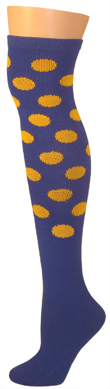 Dots Socks - Blue/Gold-0