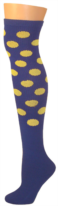 Dots Socks - Blue/Lemon-0