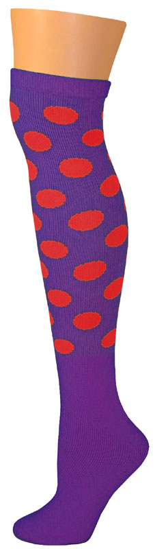 Dots Socks - Purple/Red-0