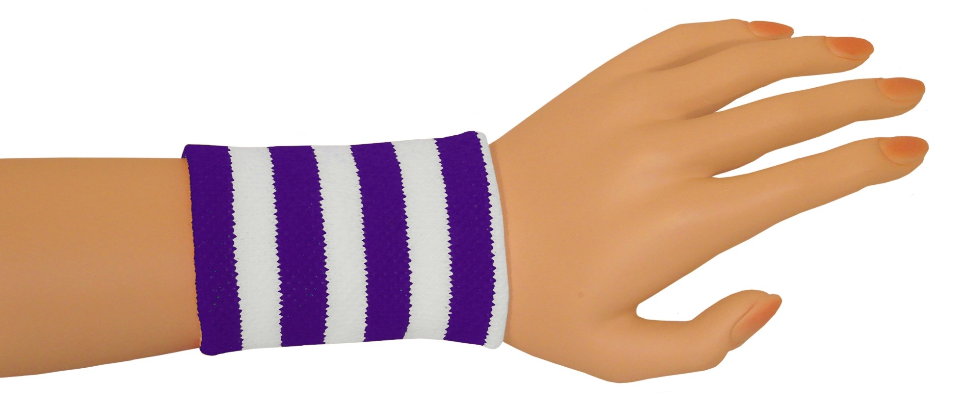 Wristbands - Purple/White-0