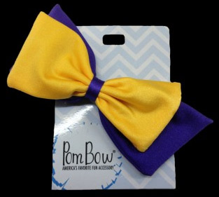 Pom Hairbow - Purple & Yellow Gold-0
