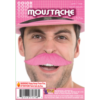 Team Color Moustache - Pink-0