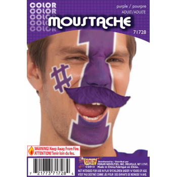 Team Color Moustache - Purple-0
